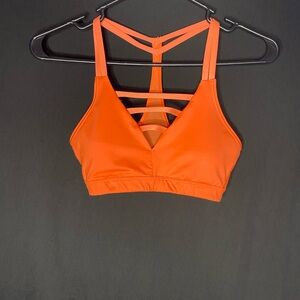 Victoria's Secret Orange Strappy Sports Bralette